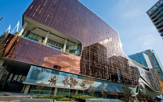 Parq Vancouver tower seen from below